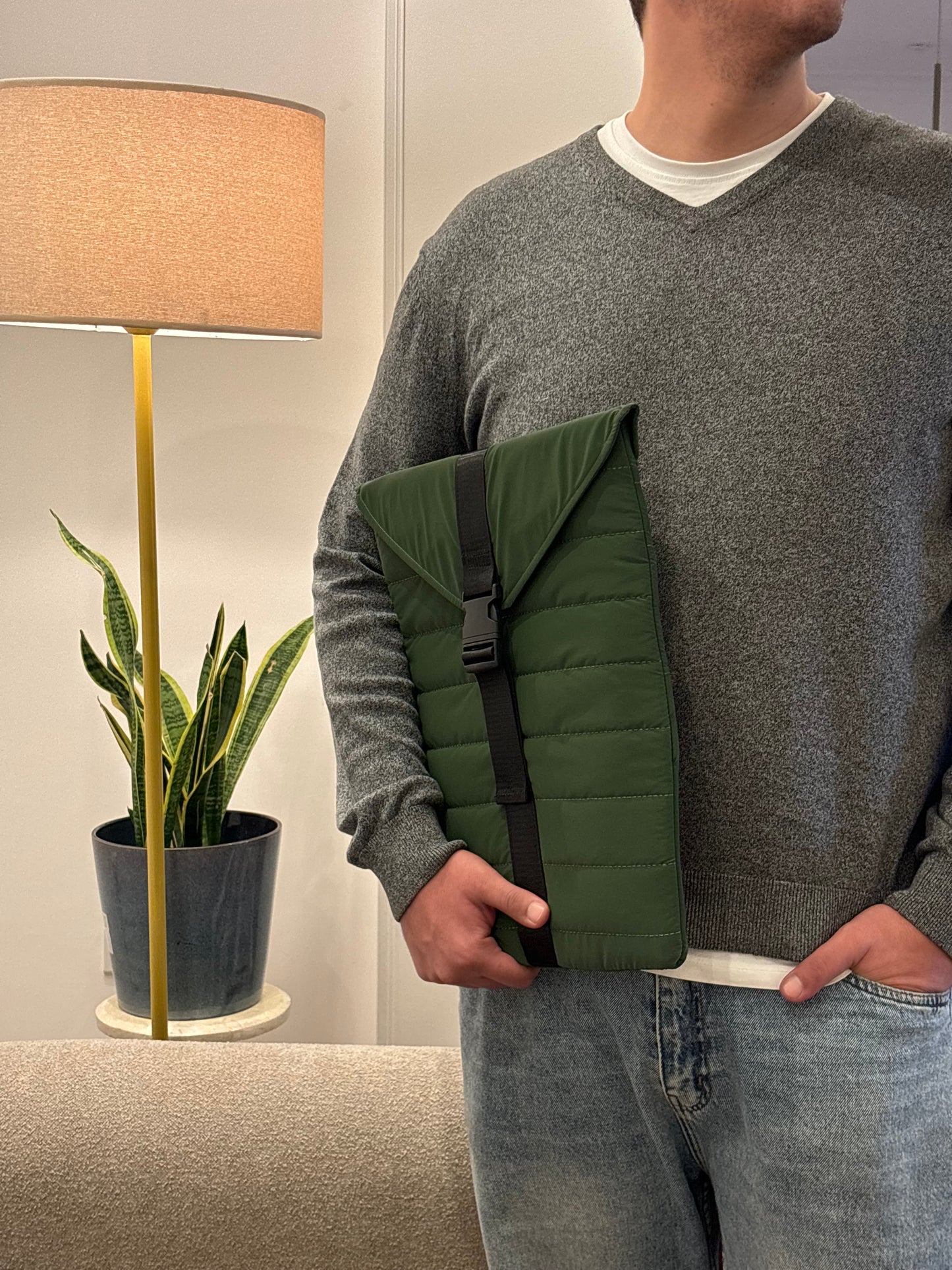Laptop sleeve - Dark olive