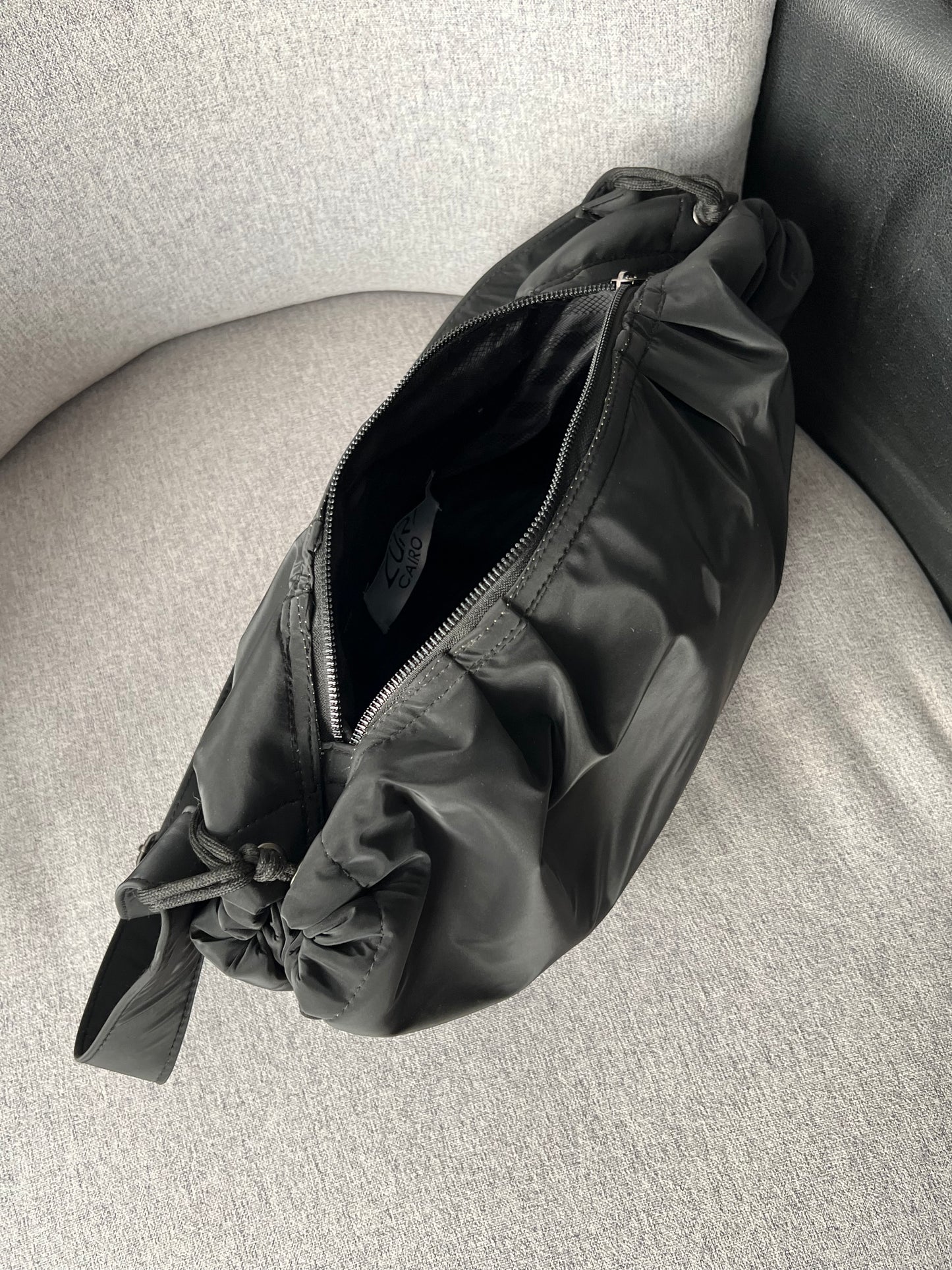 Medium String Bag - Black