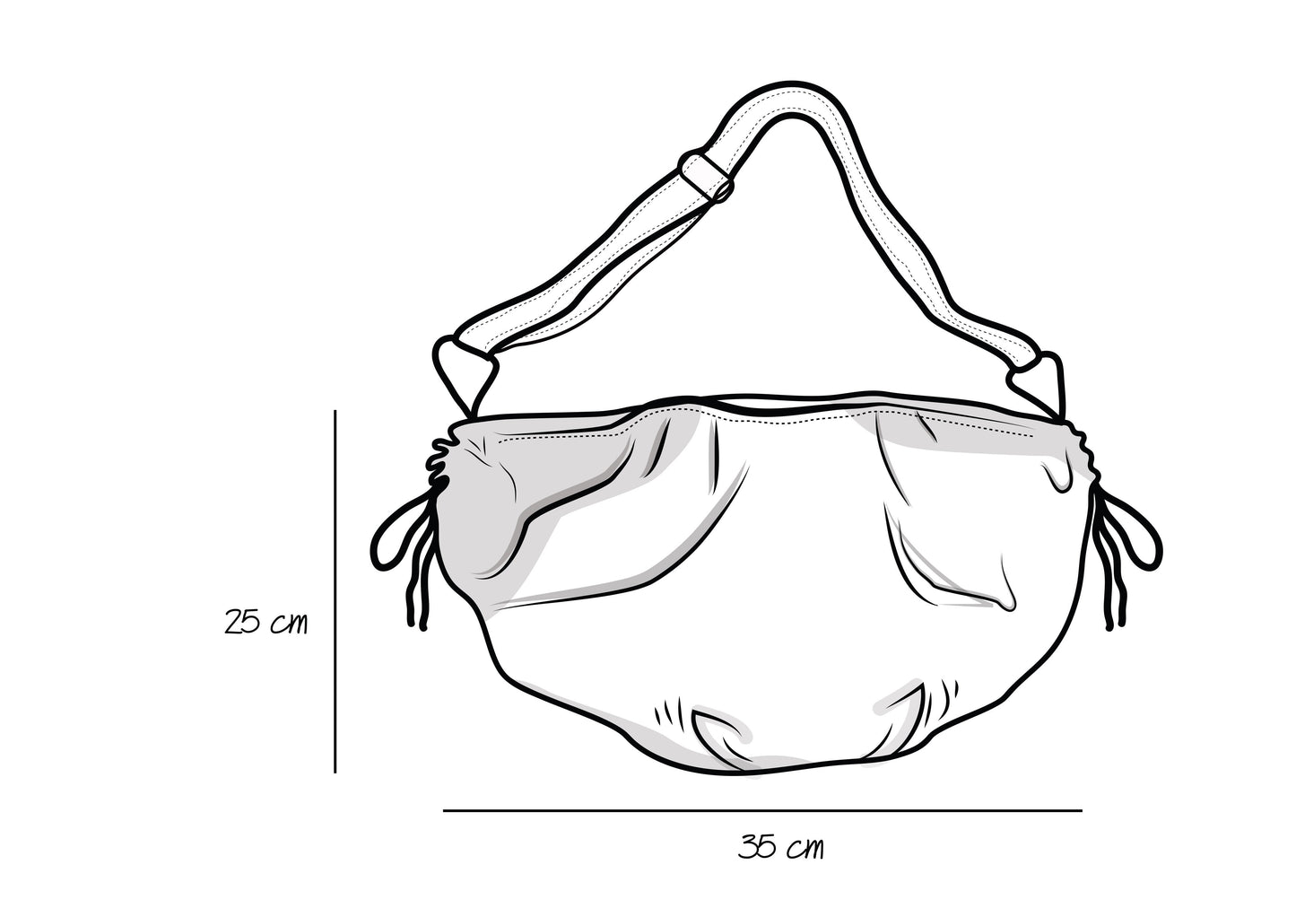 Medium String Bag - Burgundy