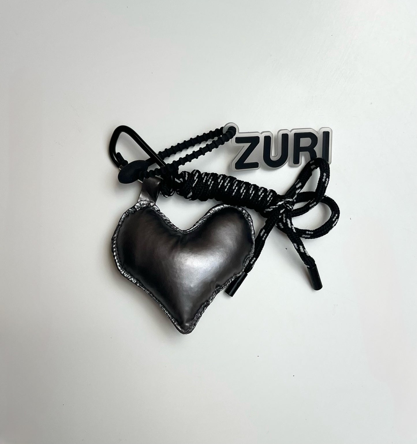 Heart charm - Dark silver