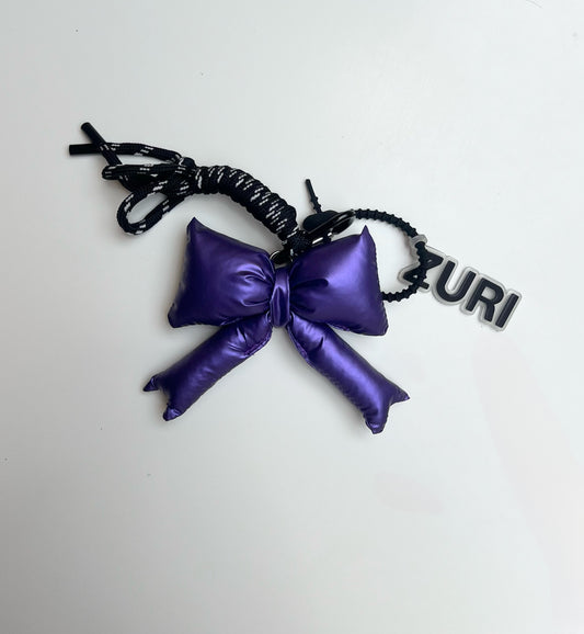 Ribbon charm - Purple