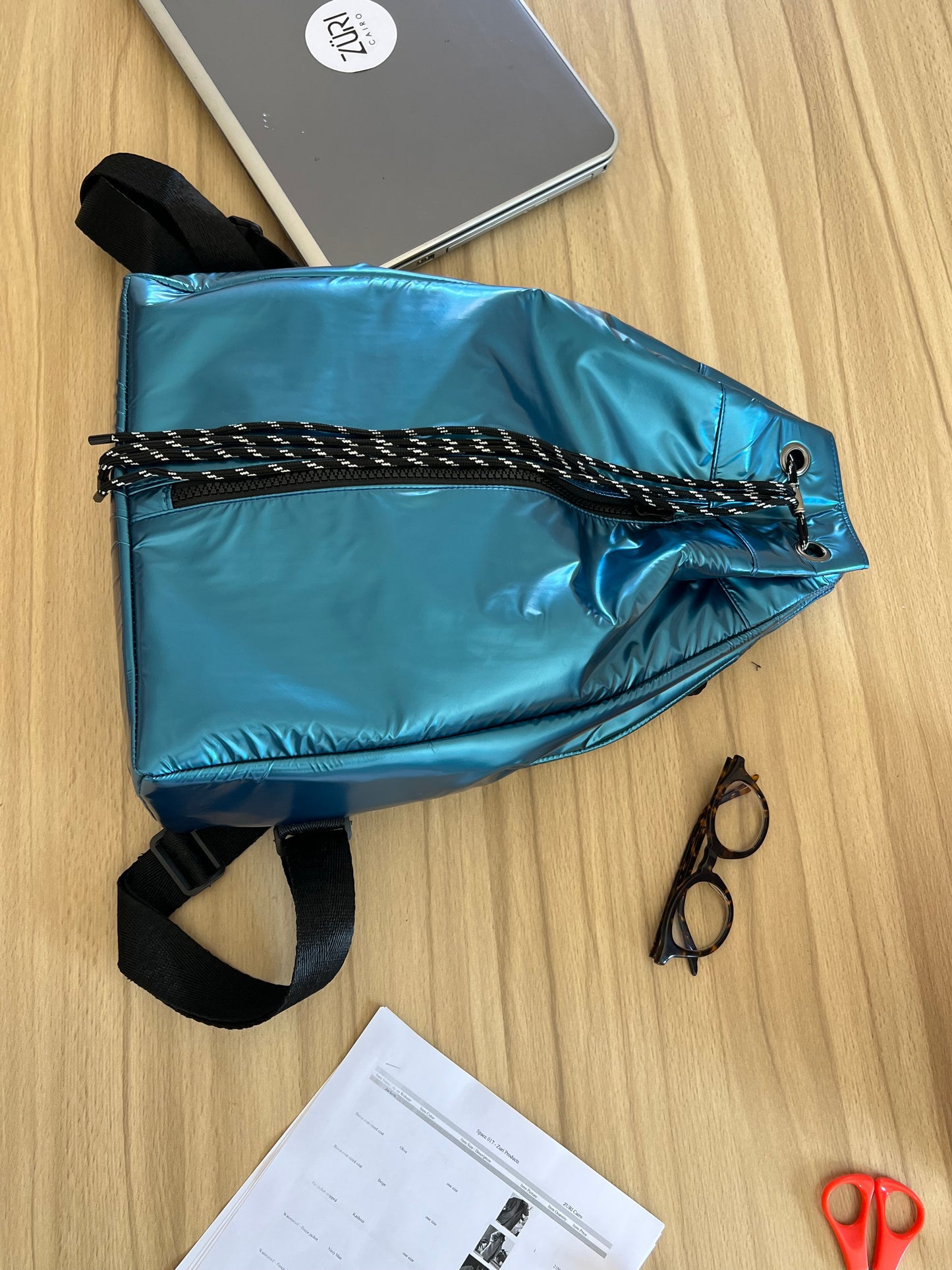 Ofla metallic blue backpack