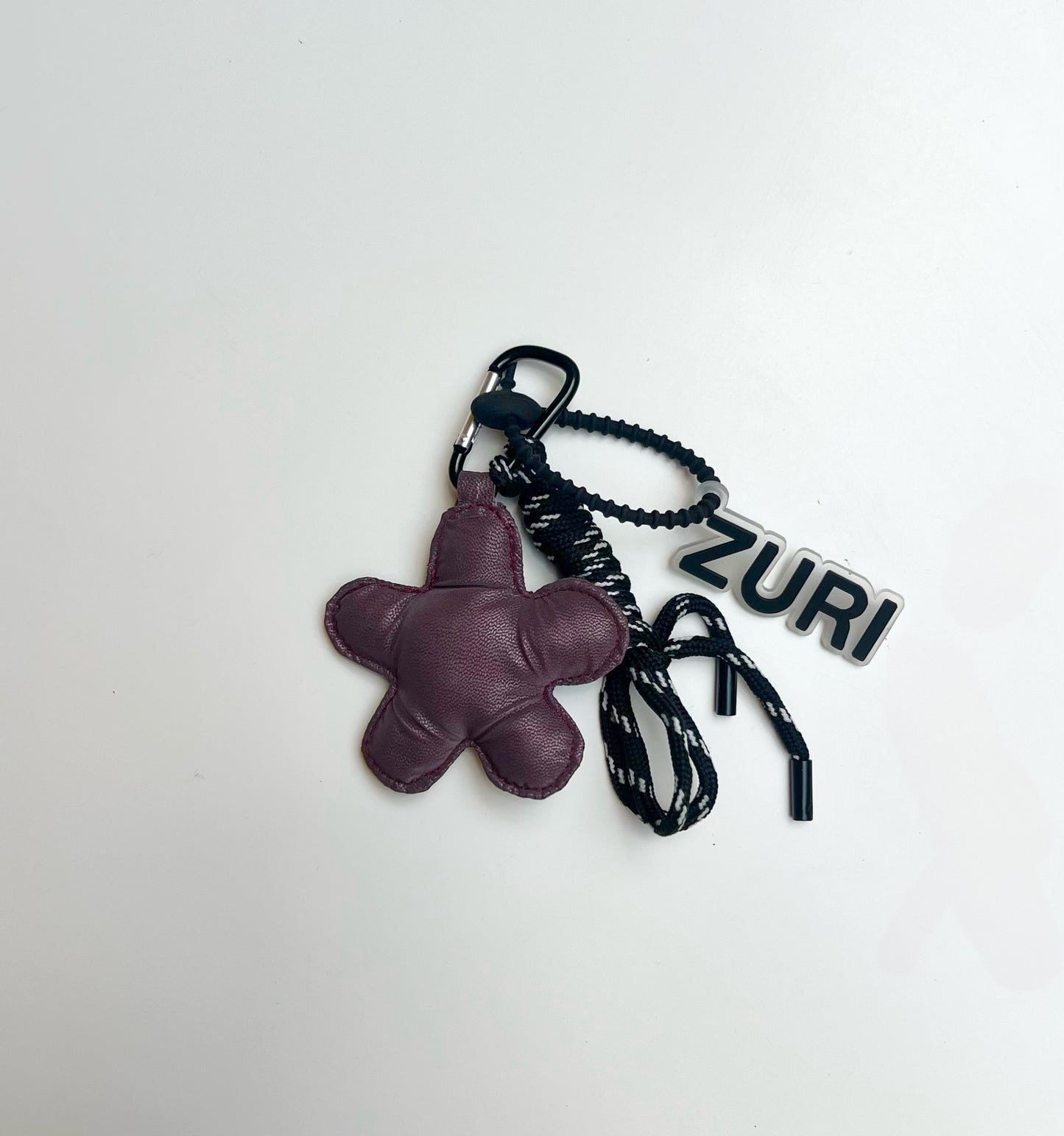 Flower charm - Deep burgundy