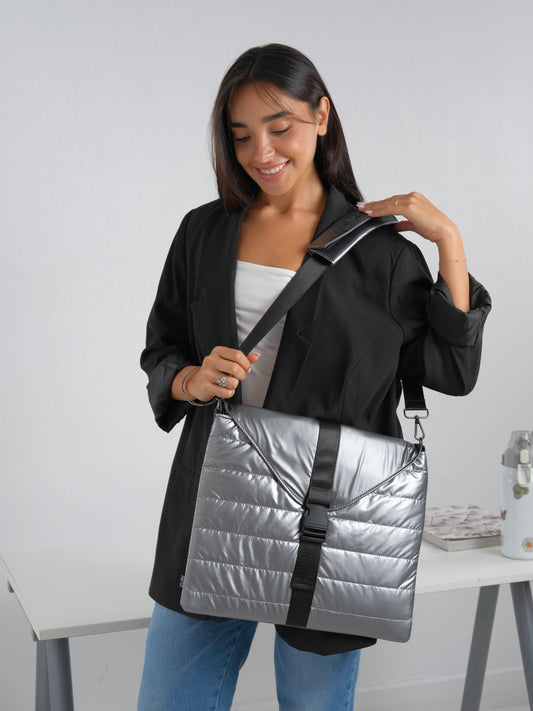 Laptop bag - Dark silver