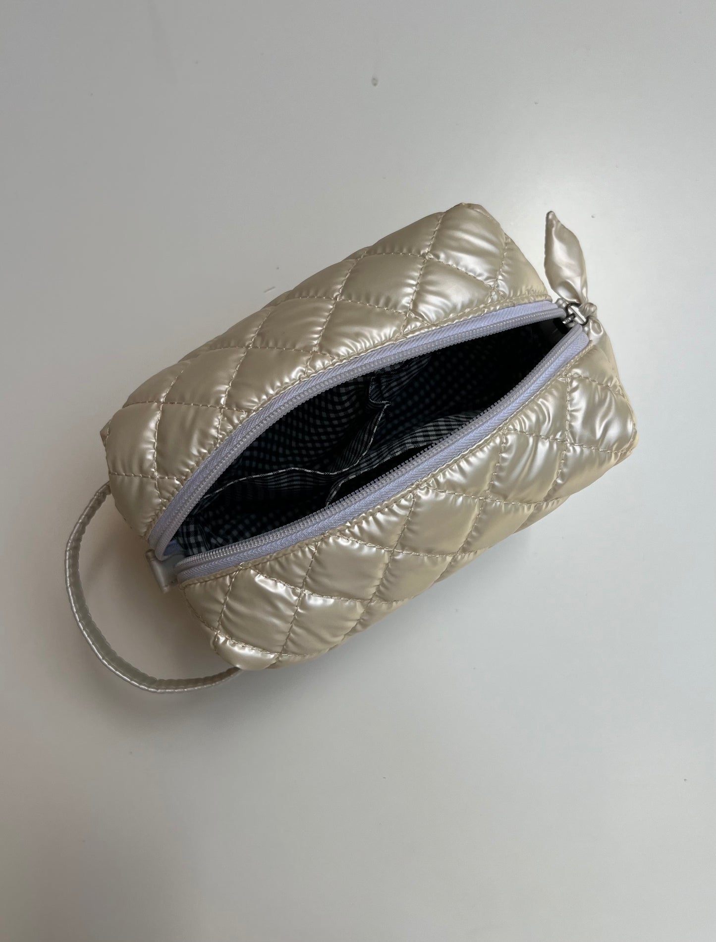 Box Makeup Pouch - Off white