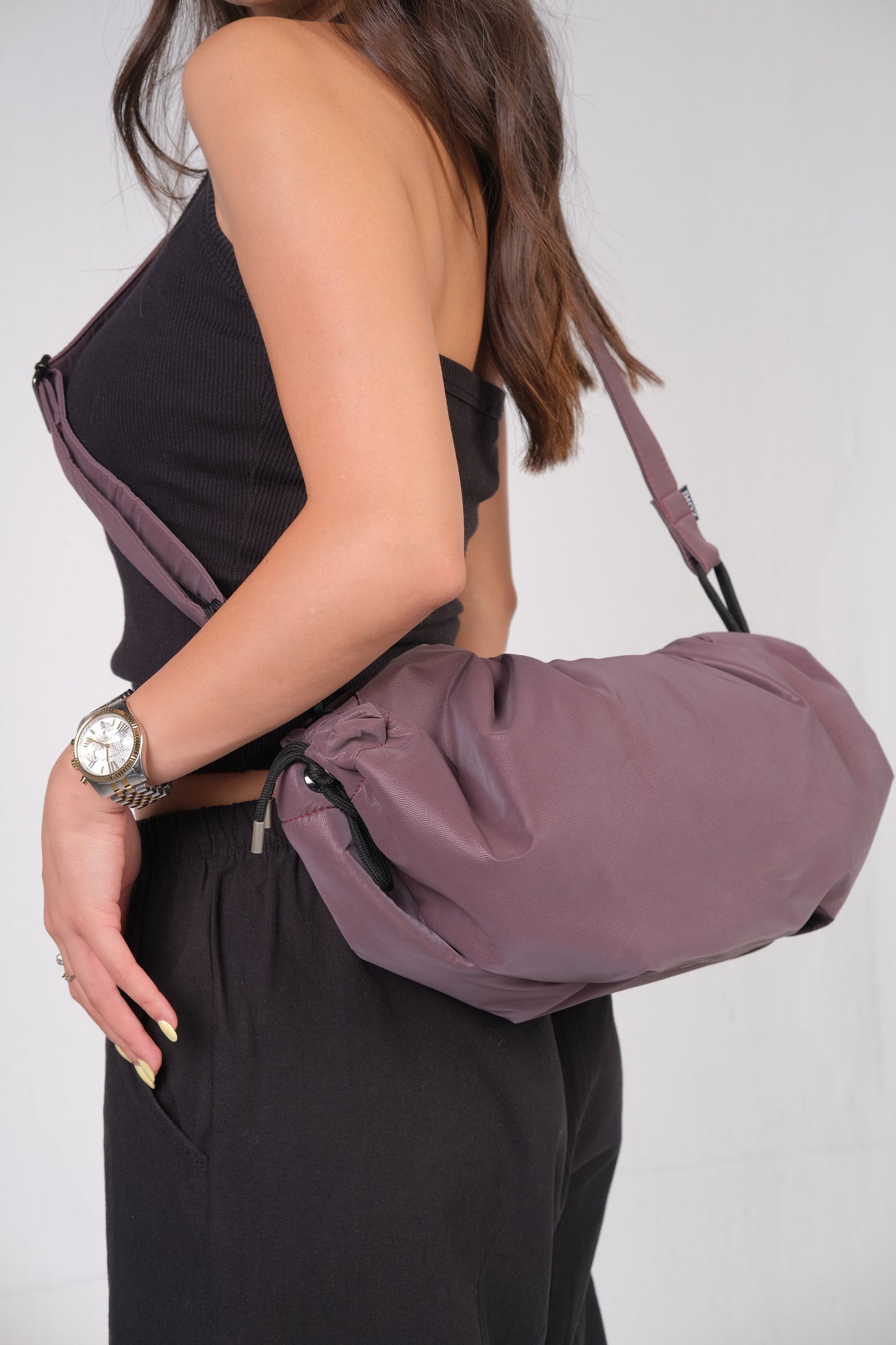Medium String Bag - Grape