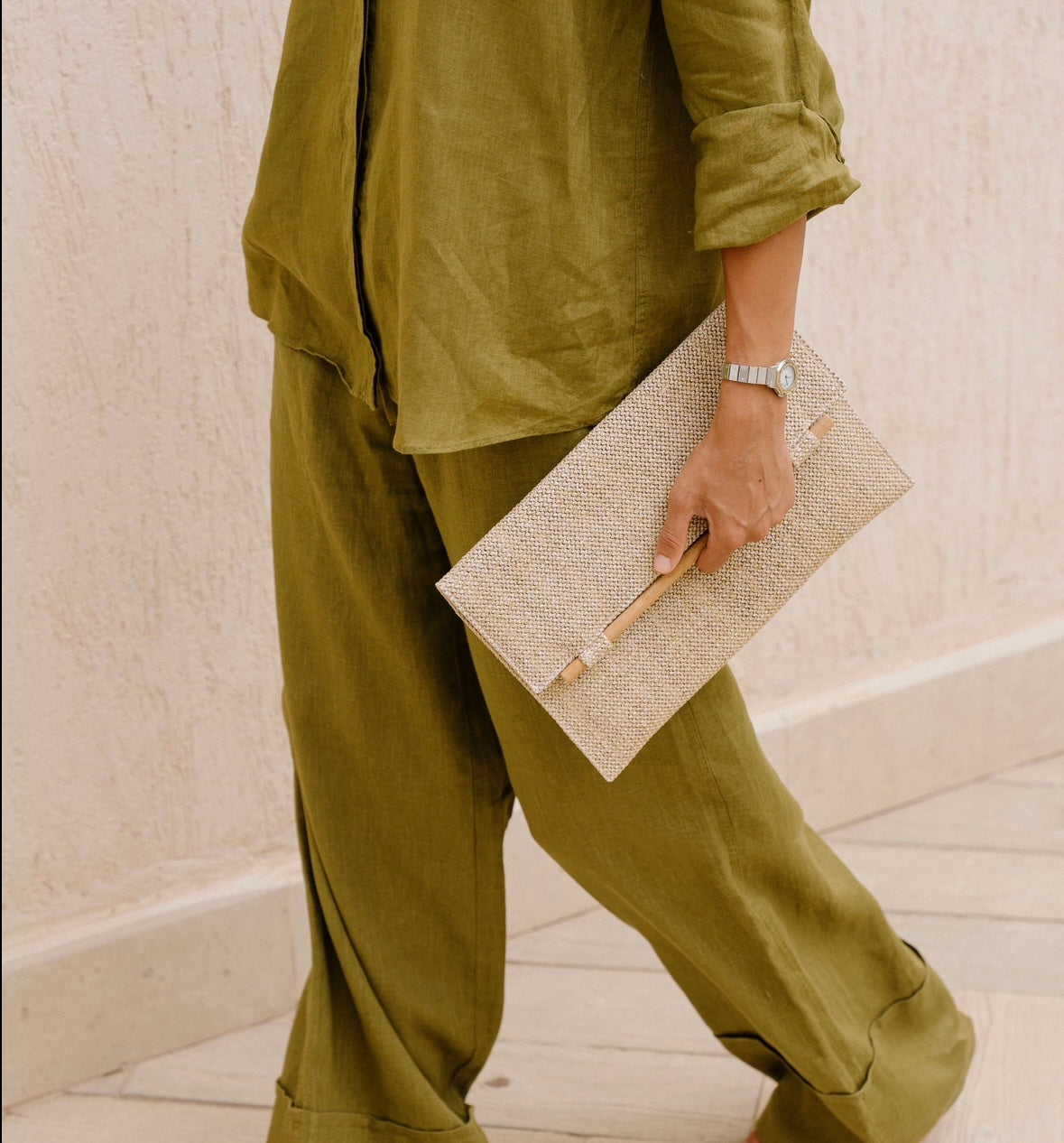 Kaya Clutch - Beige