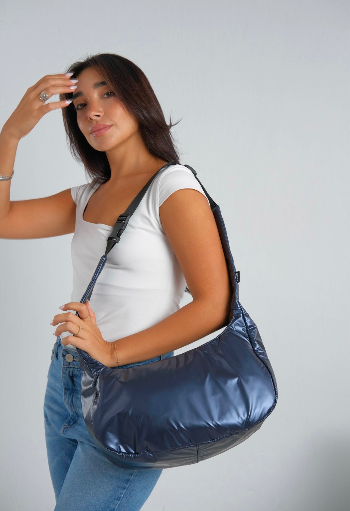 Eclipse Medium - Metallic Navy Blue