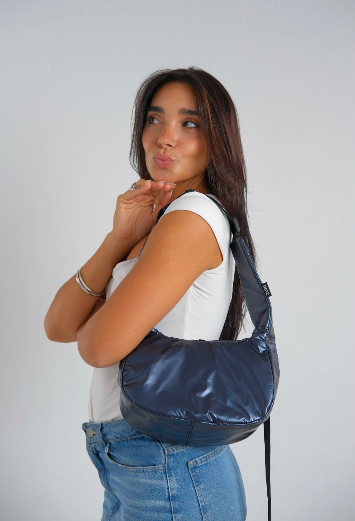 Eclipse small - Metallic Navy Blue