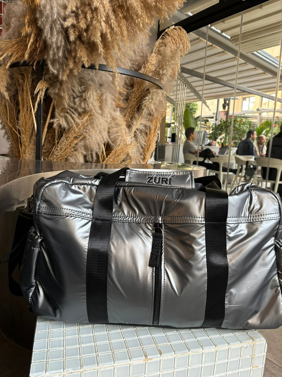 Luna Duffle- Dark silver