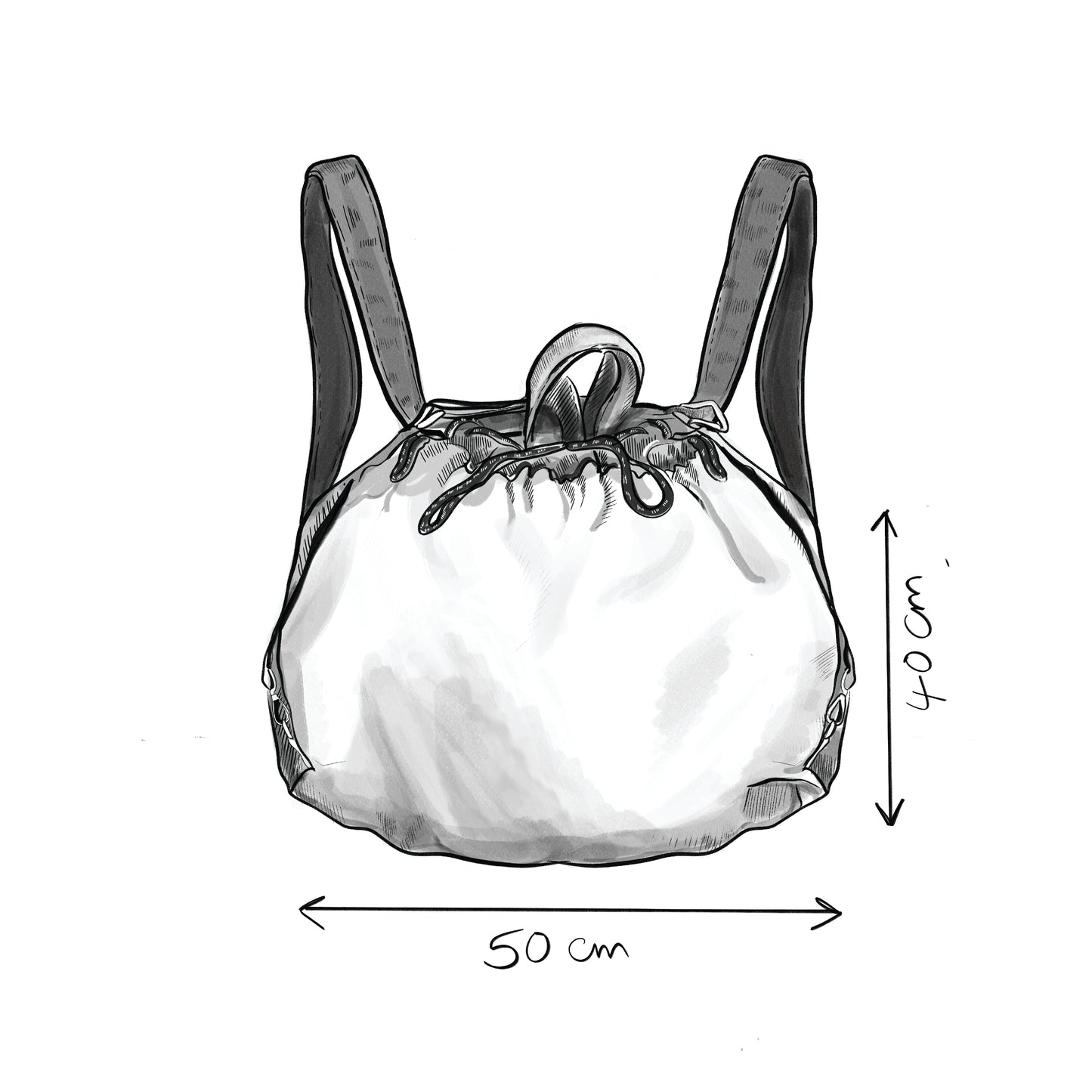 Crossover bag- Dark silver