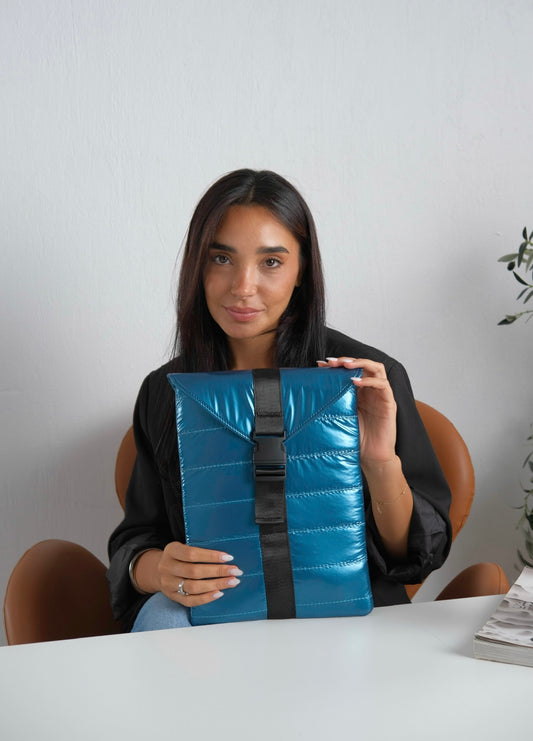 Laptop sleeve mini - Metallic Blue