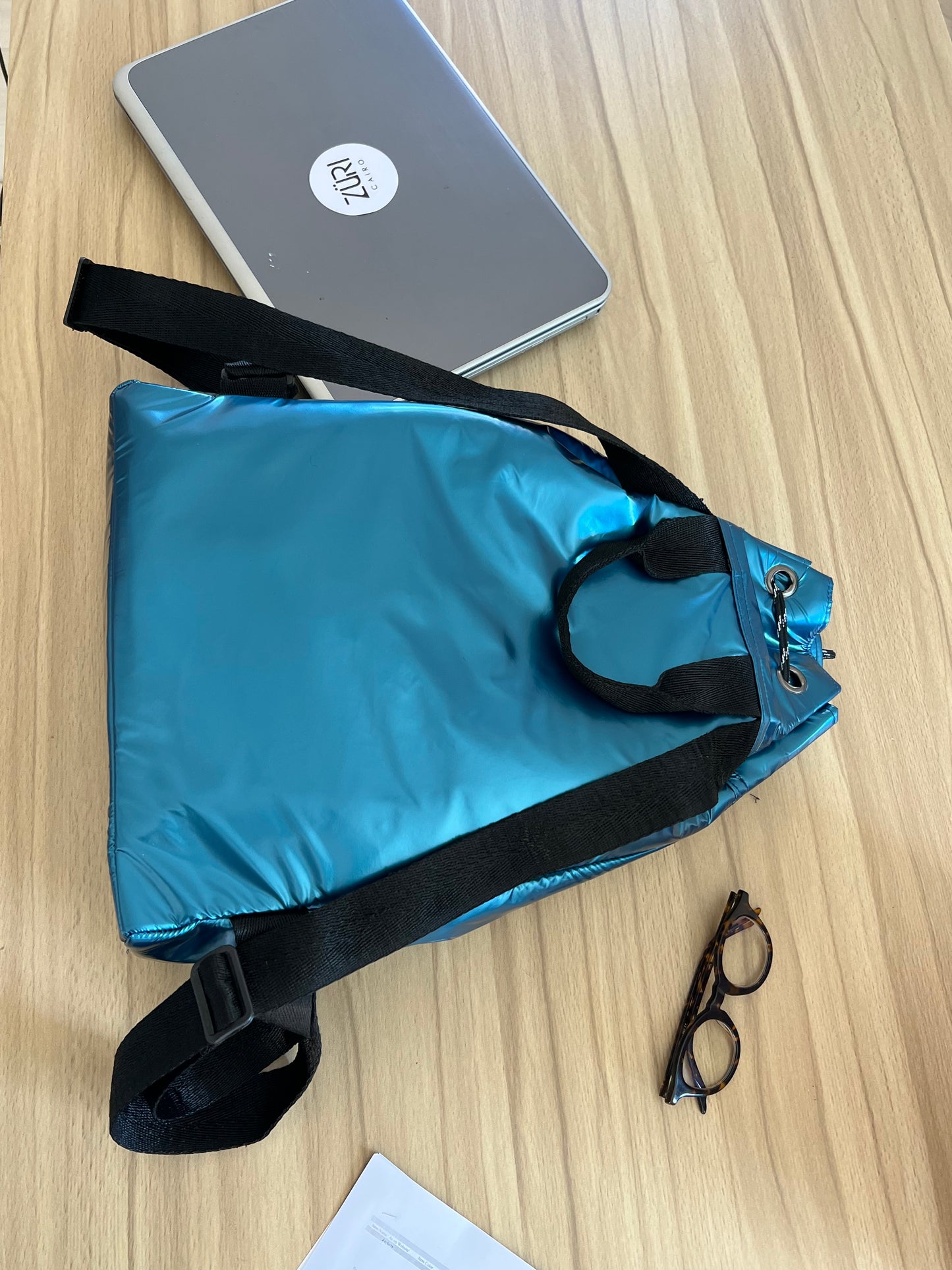 Ofla metallic blue backpack