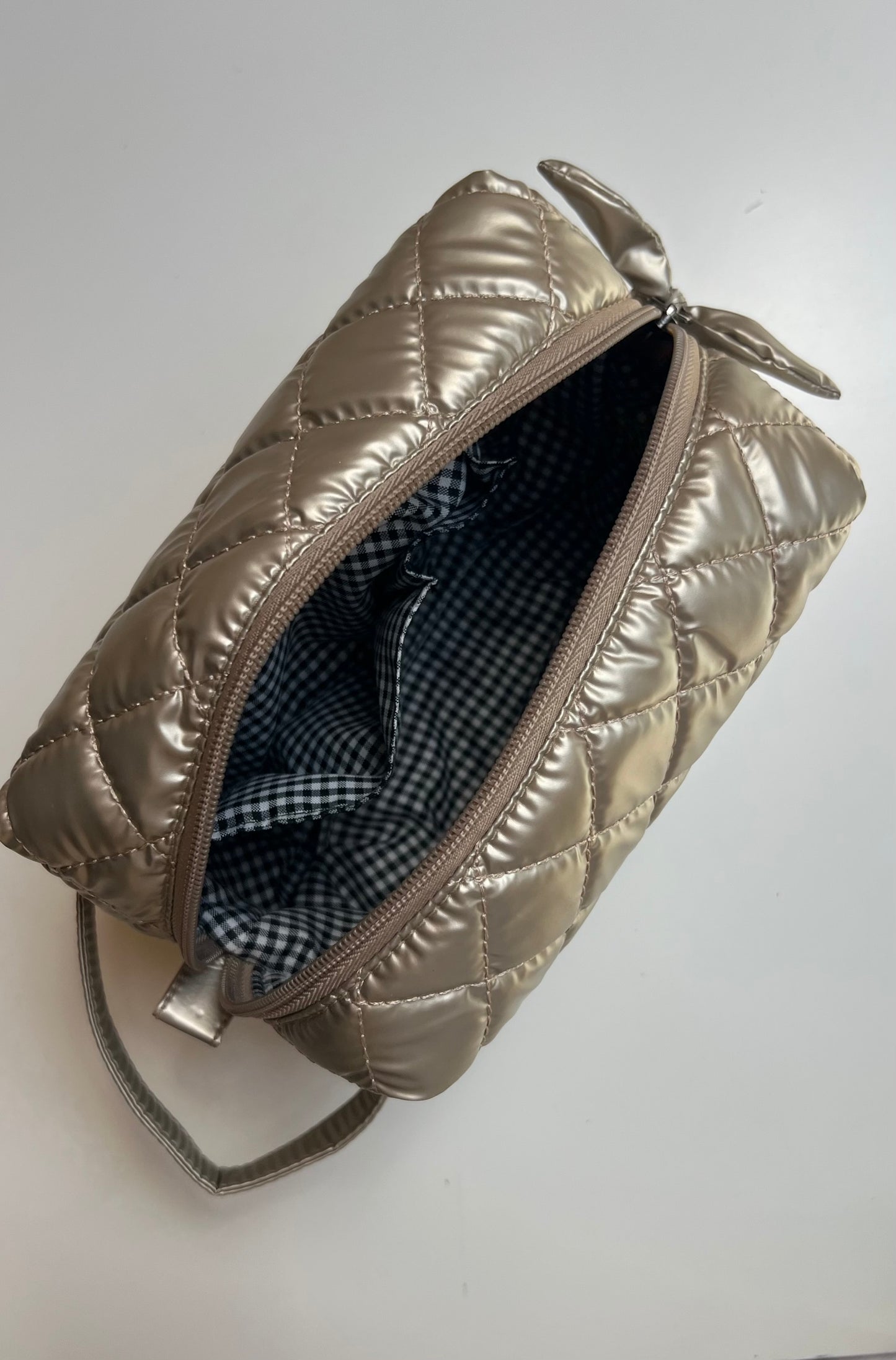 Box Makeup Pouch - Gold
