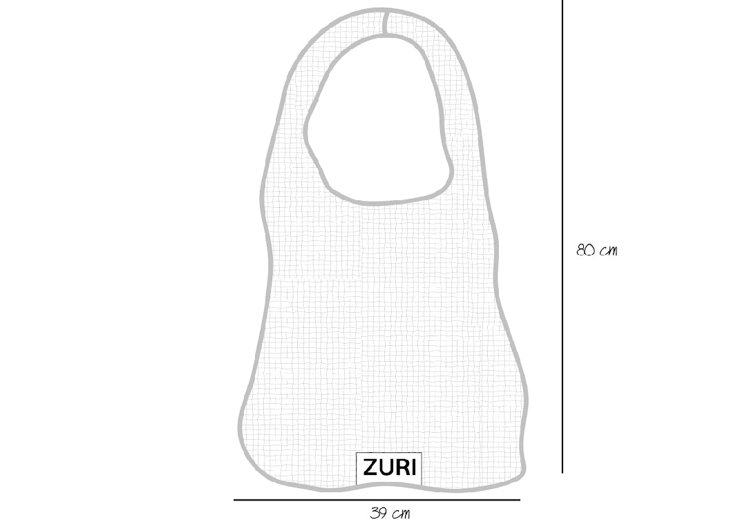 Mesh bag - beige x white