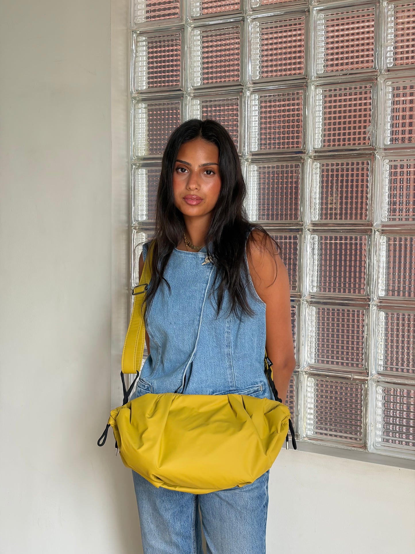 Medium String Bag - Mustard