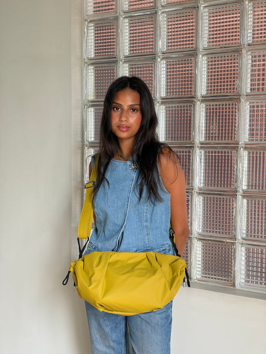 Medium String Bag - Mustard