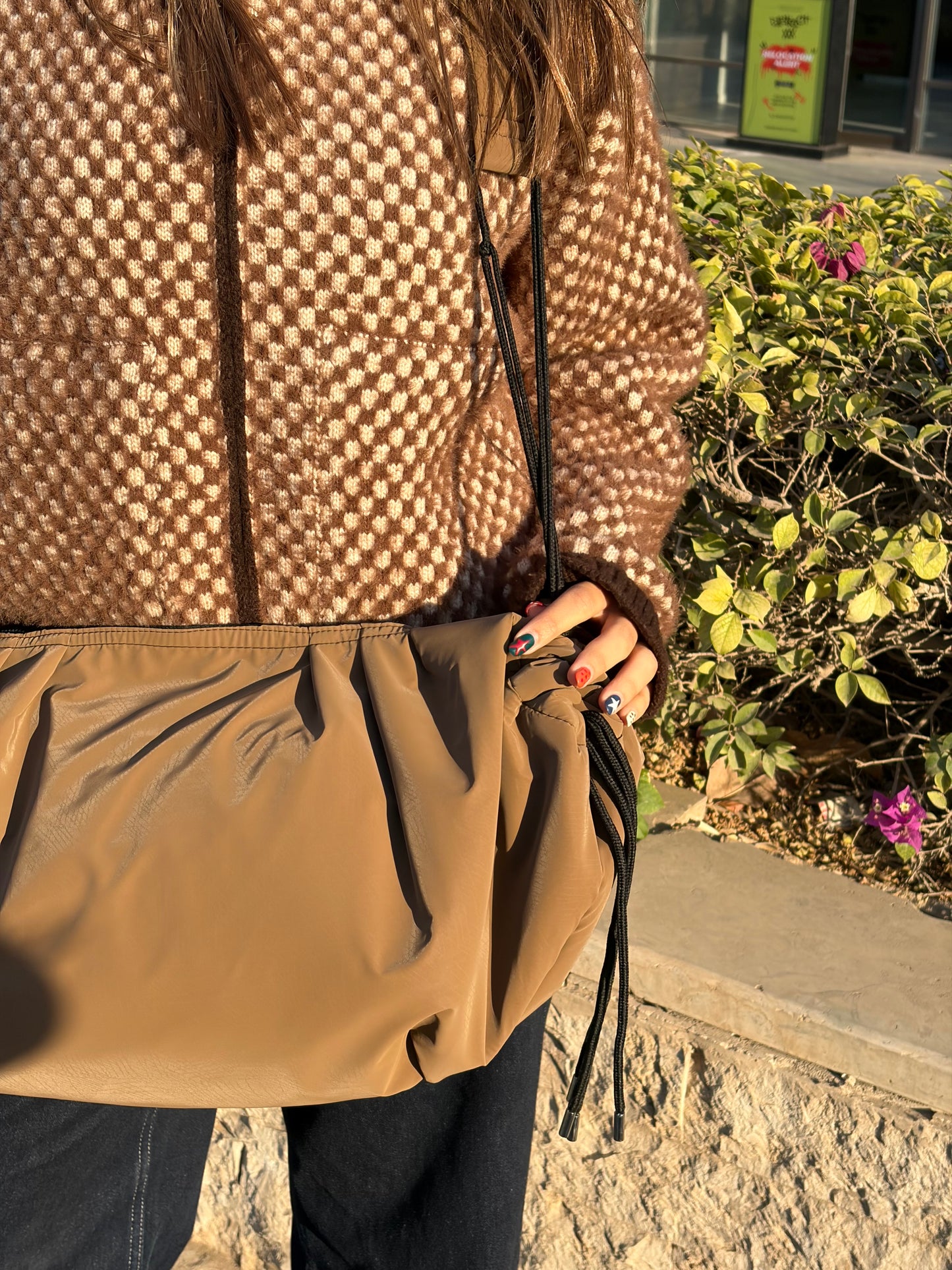 Large string bag - Mocha