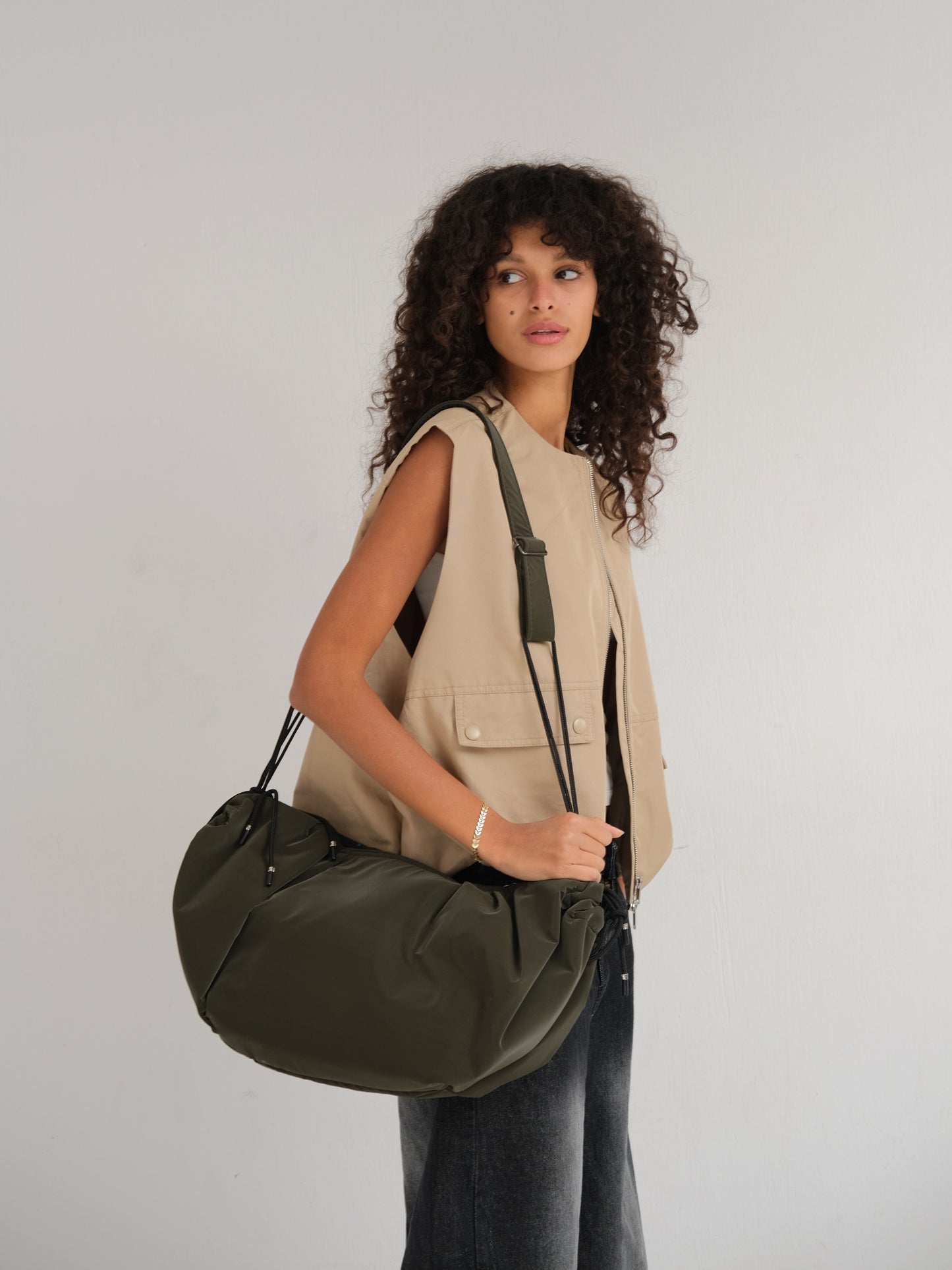 Large string bag - Olive