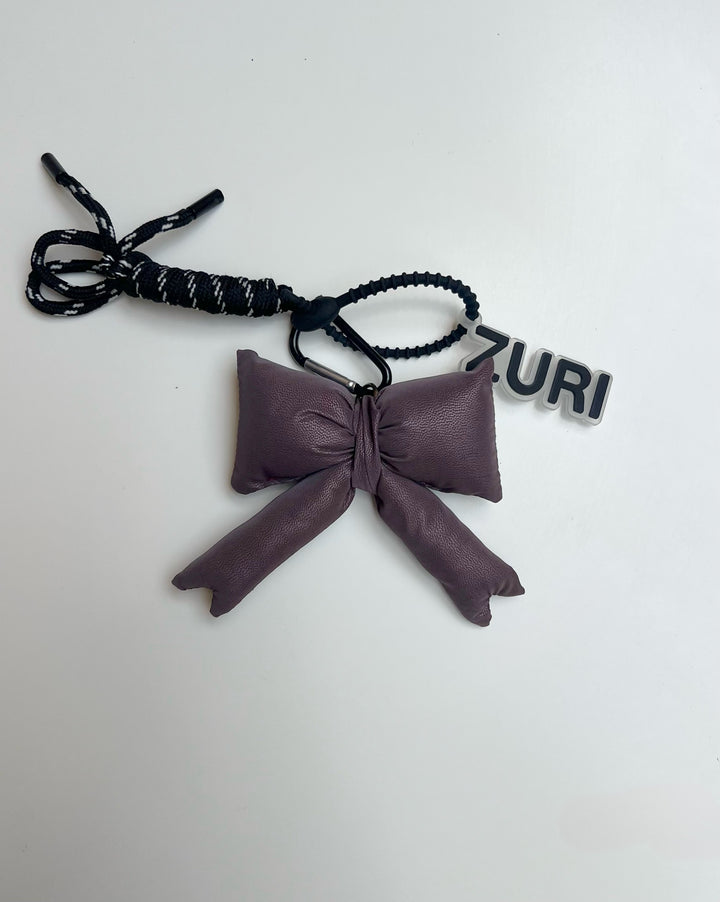 Ribbon charm - Deep burgundy