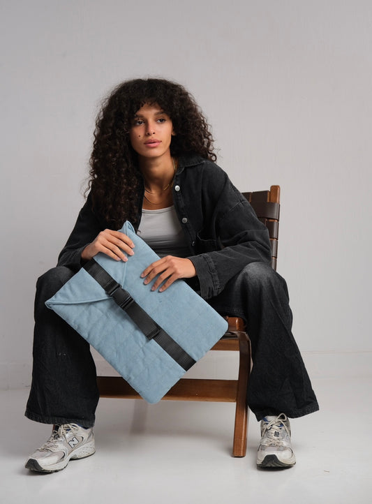 Laptop sleeve - Light Denim