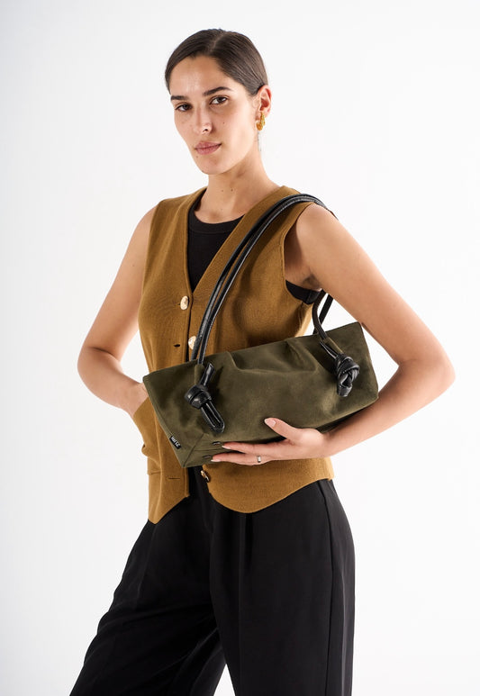 Linea - Olive Suede