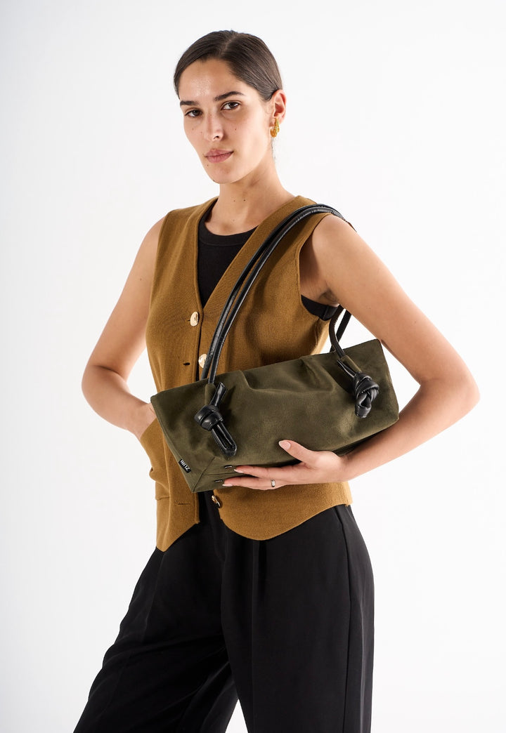 Linea - Olive Suede