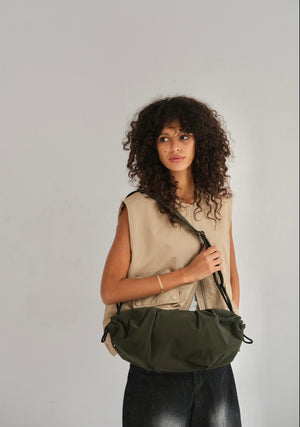 Medium String Bag - Olive