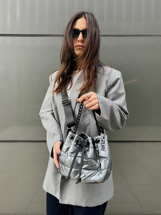 Bucket bag - Dark silver