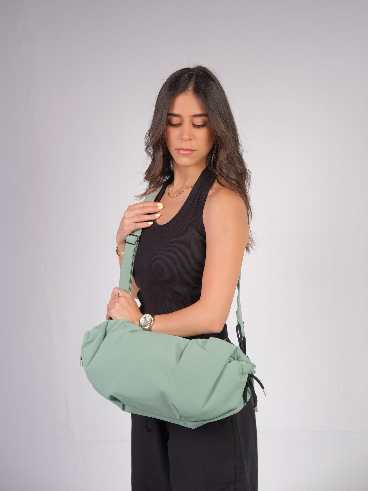 Medium String Bag - Light green