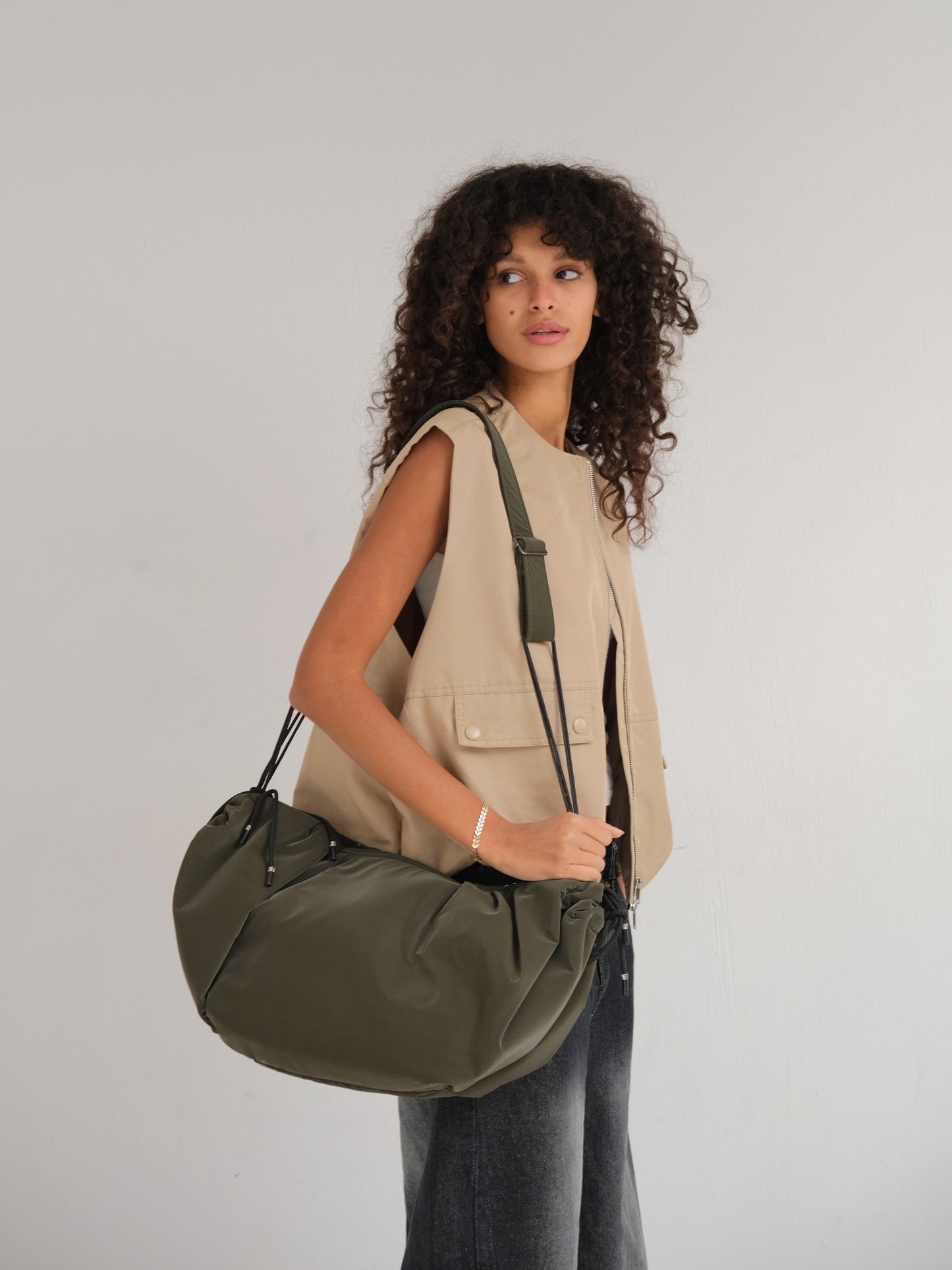 Large string bag - Olive