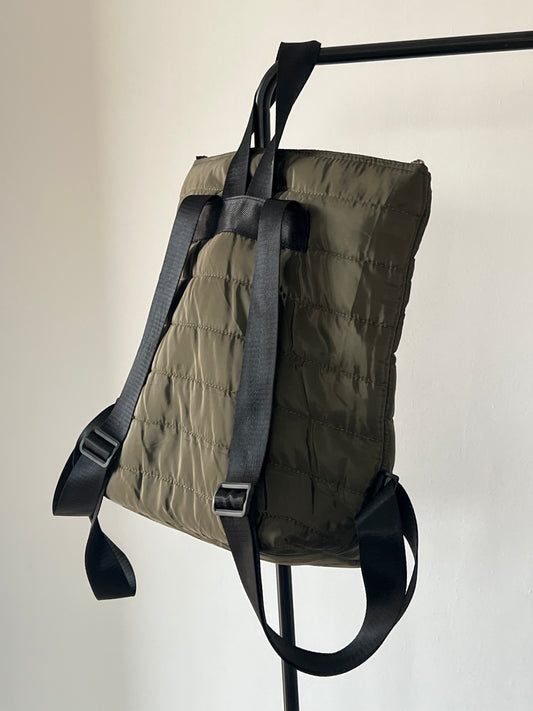 OLIVE PUFFY BACKPACK