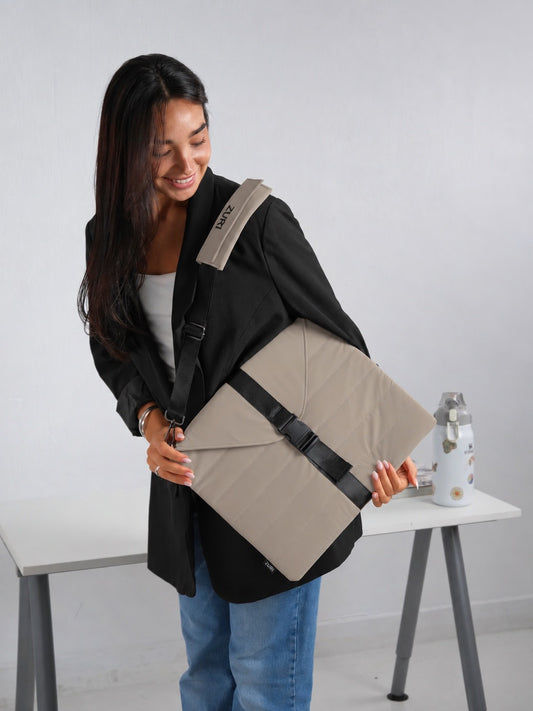 Laptop bag - Greige