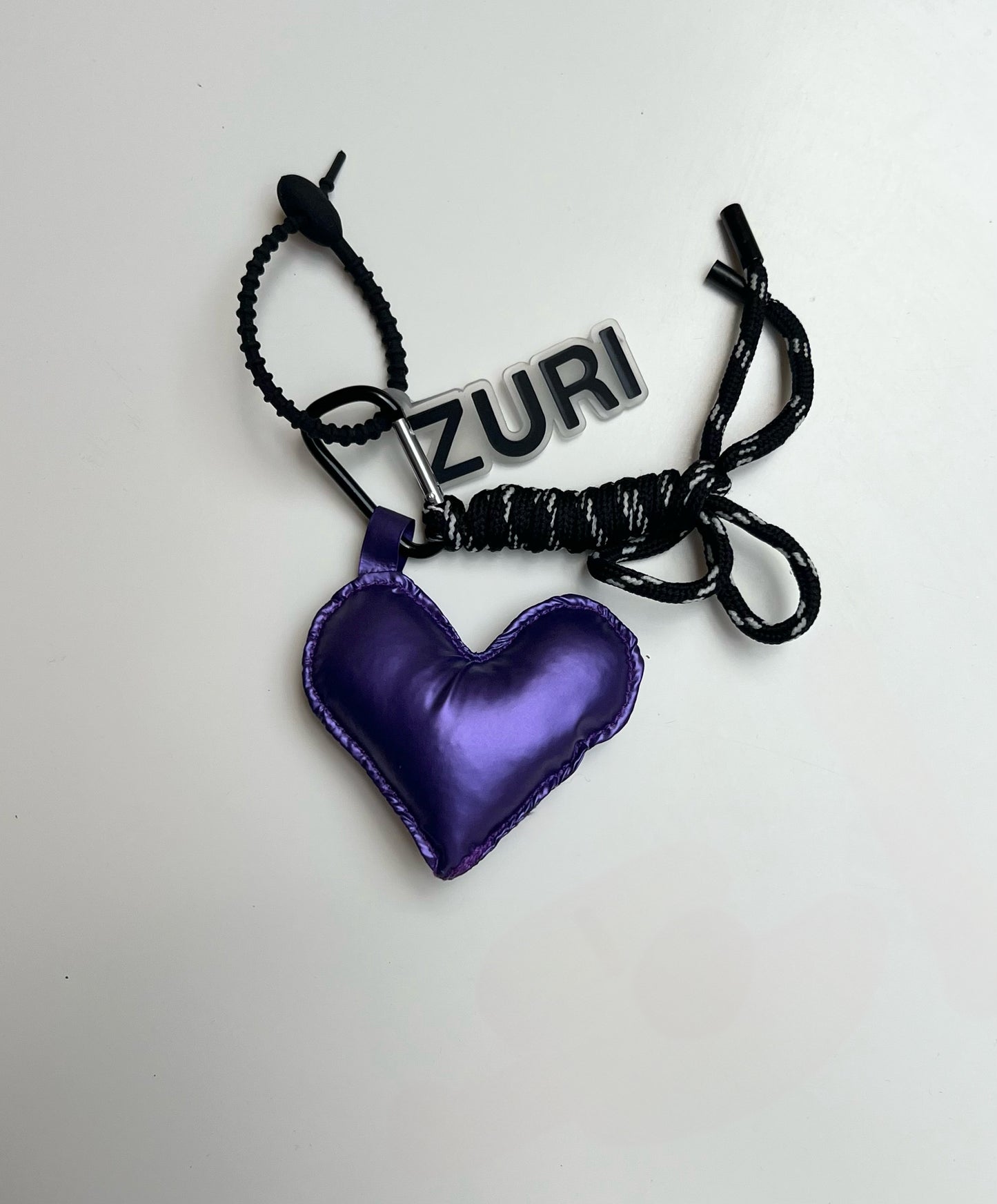 Heart charm - Purple