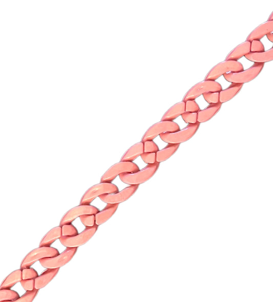 Pink plastic chain