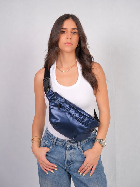 Fanny pack - Metallic navy blue