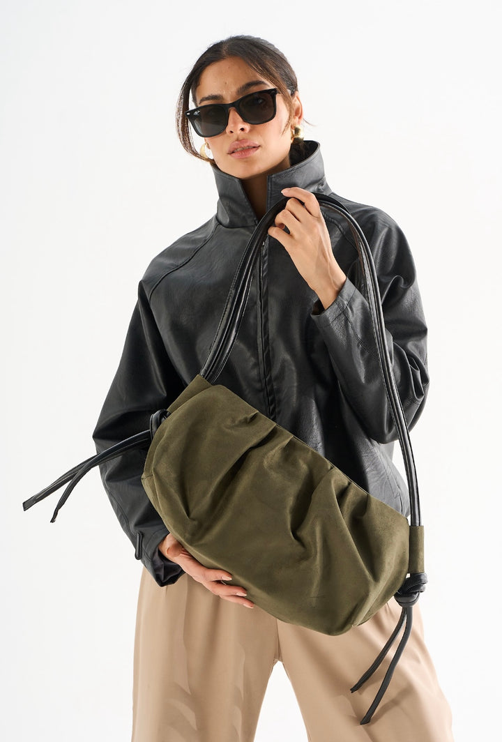 Sling - Olive Suede