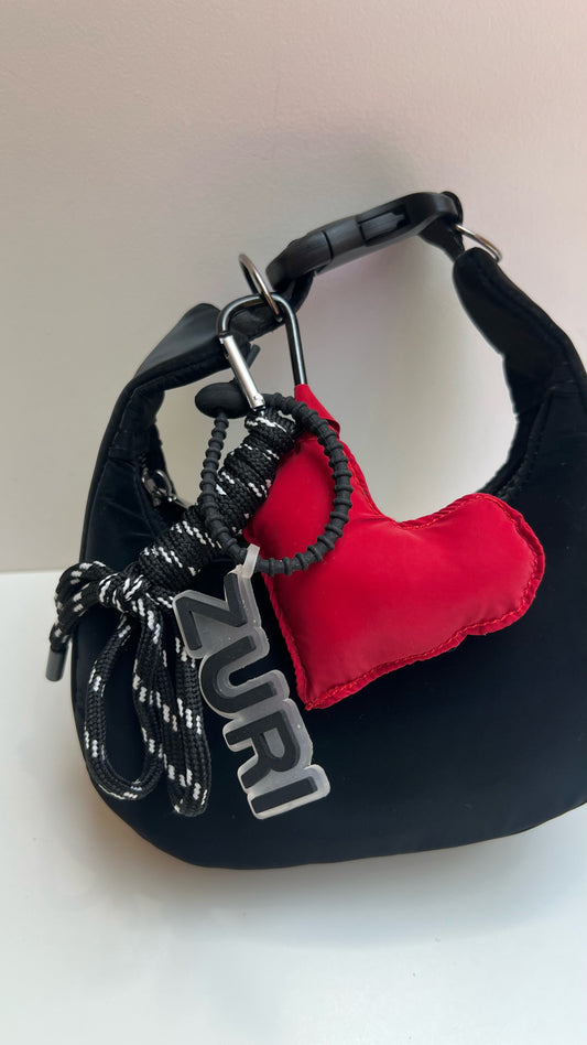 Heart charm - Red
