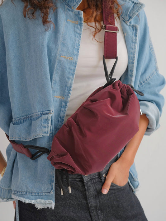 Small string burgundy