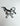Ribbon charm - silver