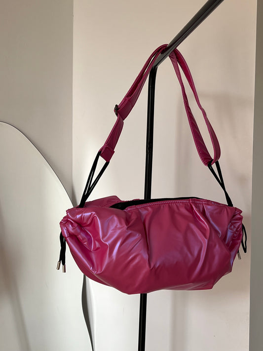 Metallic pink Medium String Bag