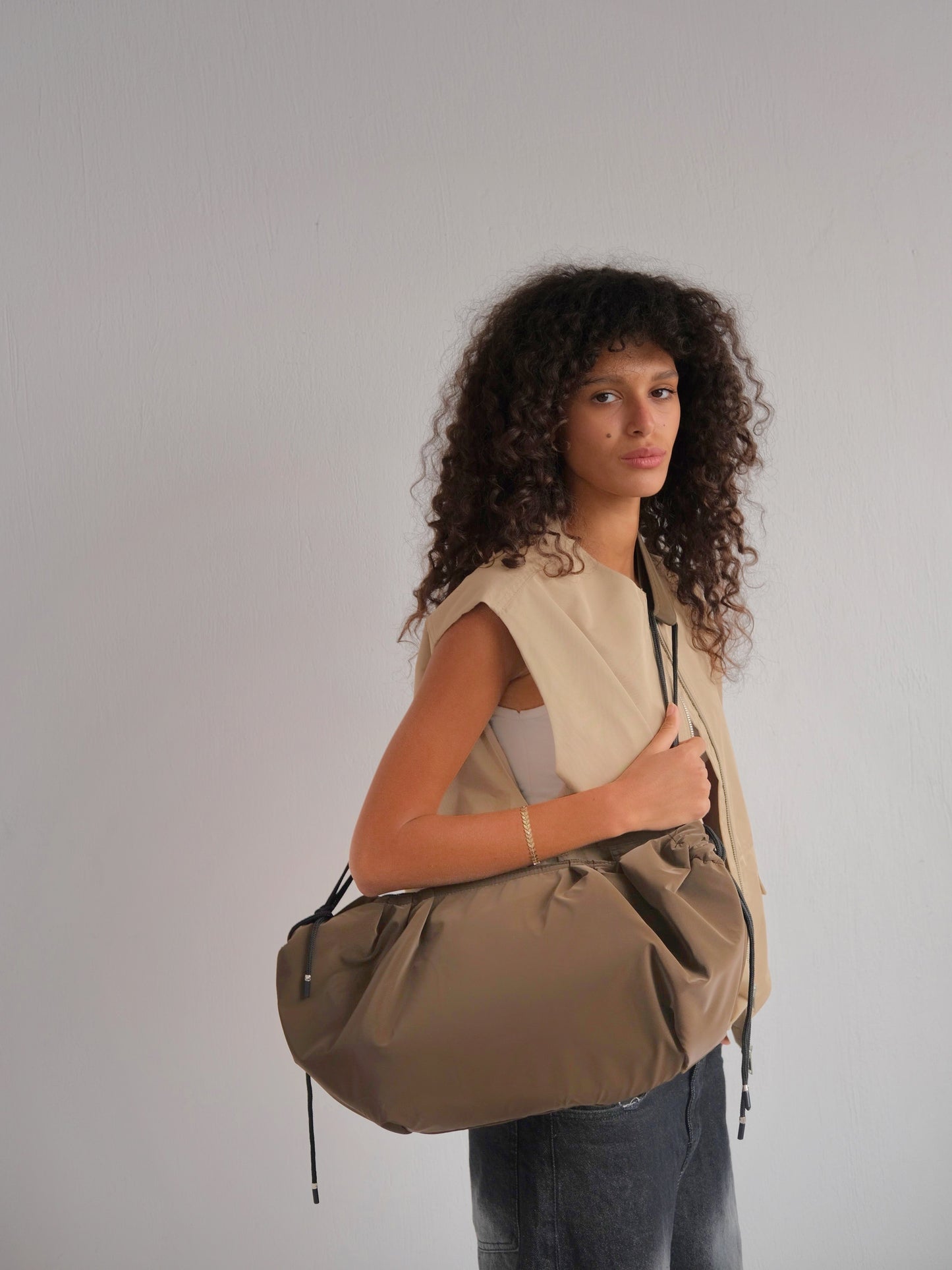 Large string bag - Mocha