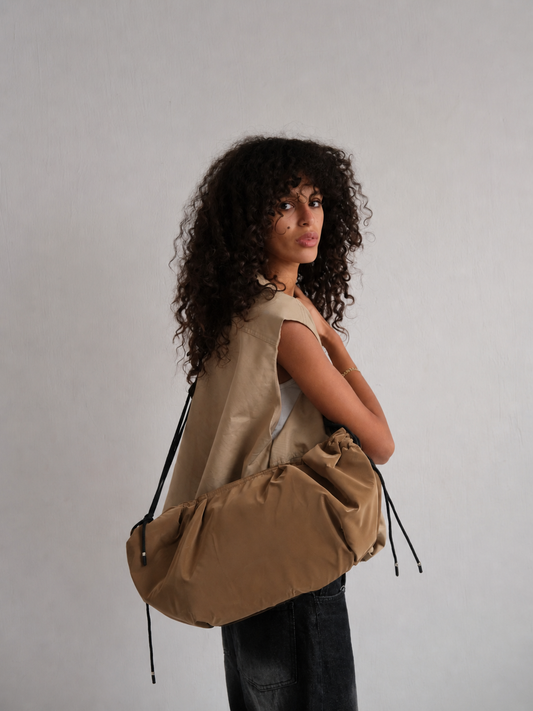 Large string bag - Mocha