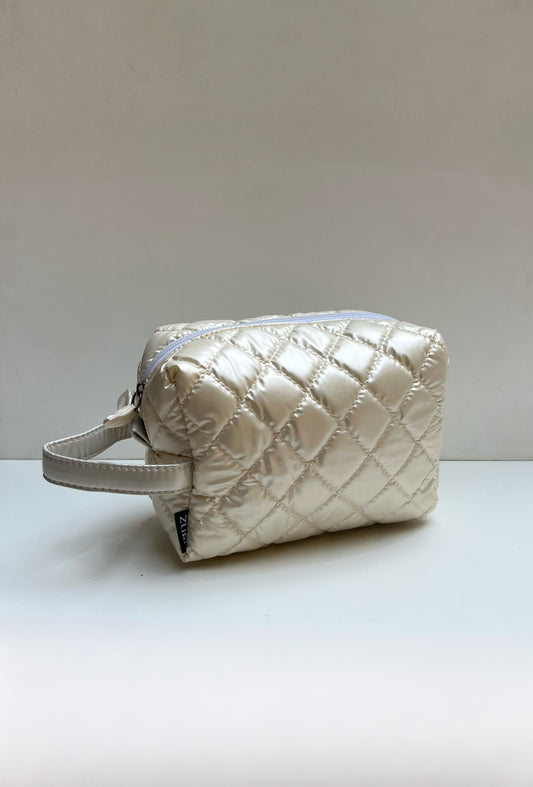 Box Makeup Pouch - Off white