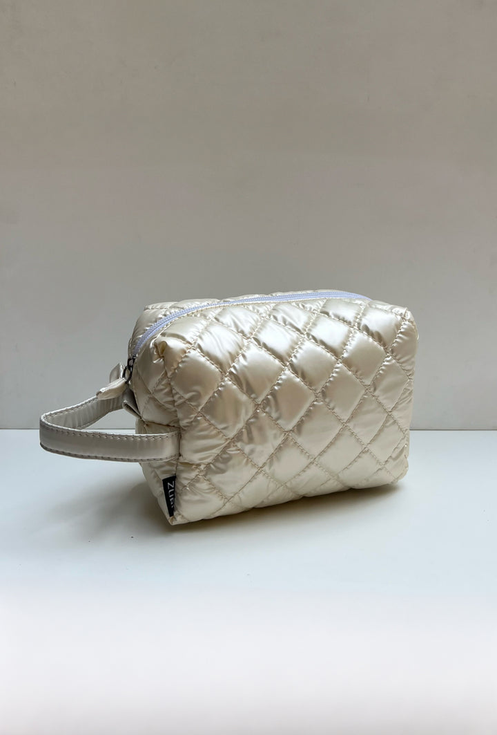Box Makeup Pouch - Off white