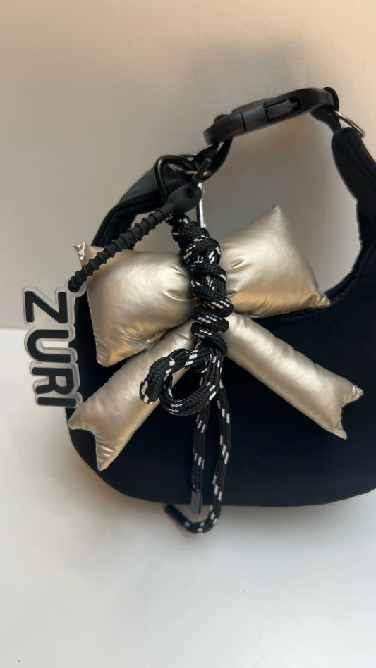 Ribbon charm - Gold