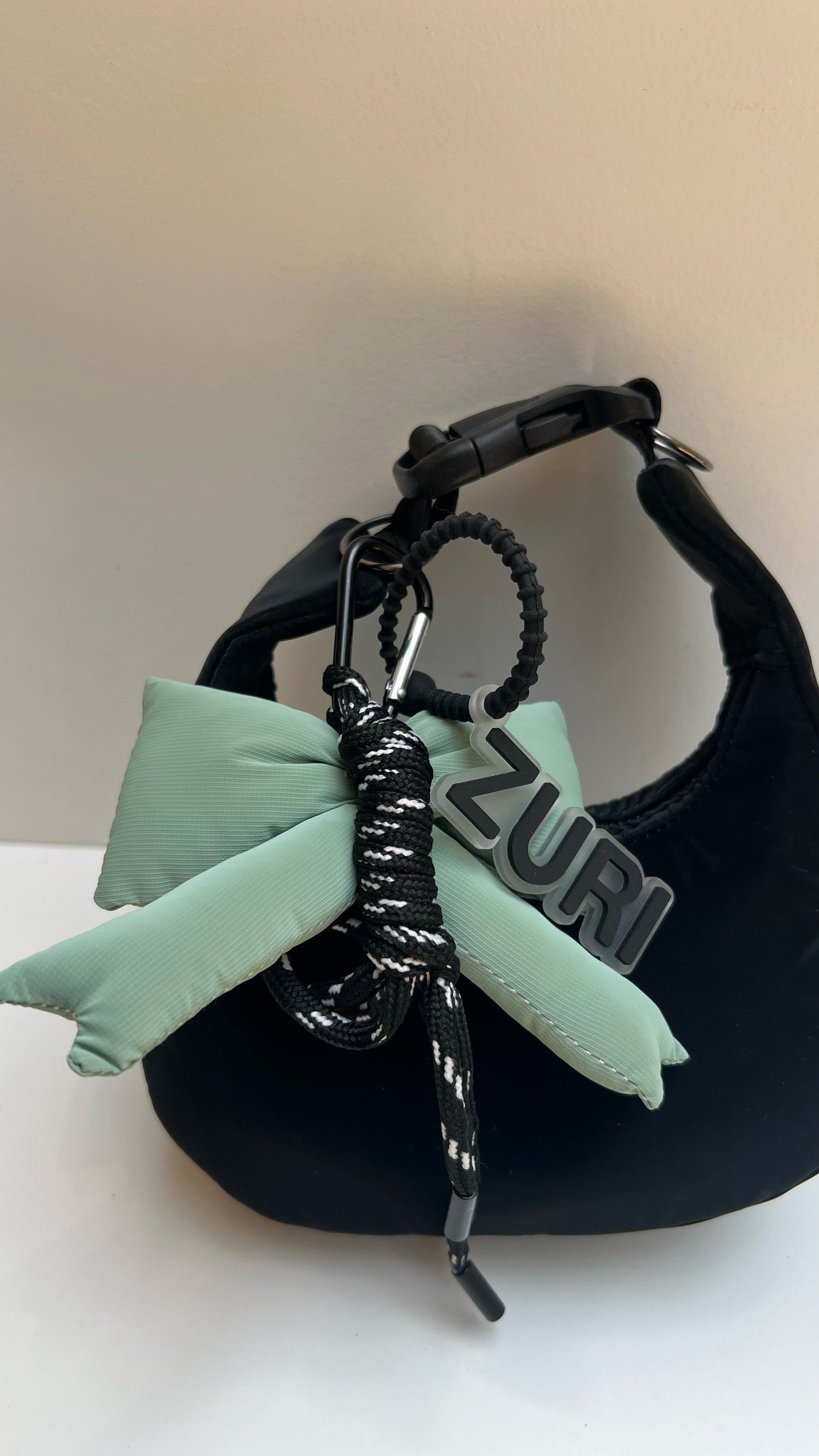 Ribbon charm - Mint
