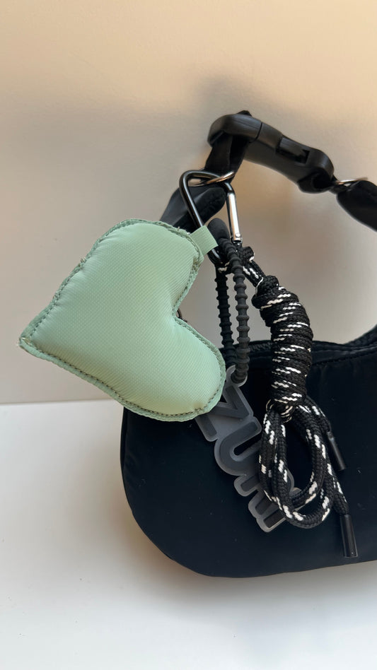 Heart charm - Mint