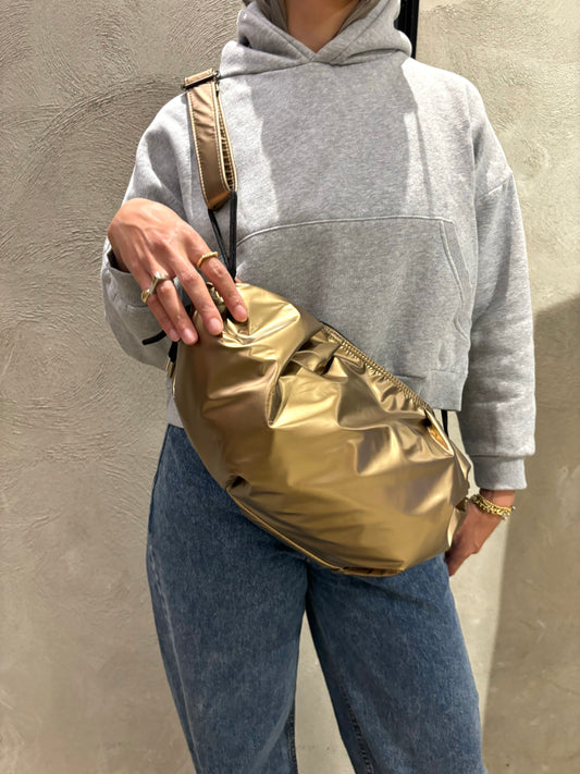 Gold Medium String Bag