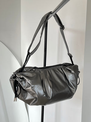 Medium String Bag - Dark Silver